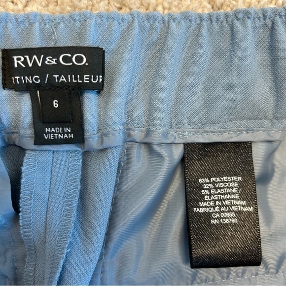 BLUE Tapered Pant With Elastic Back Sz 6 NWOT - Picture 6 of 12